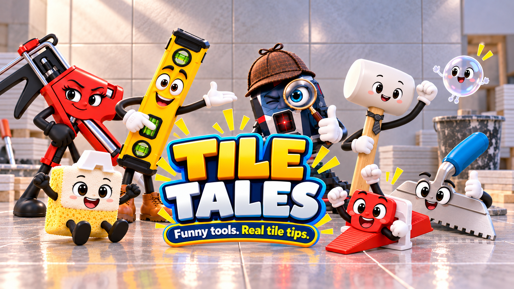 Tile Tales animated workshop artwork