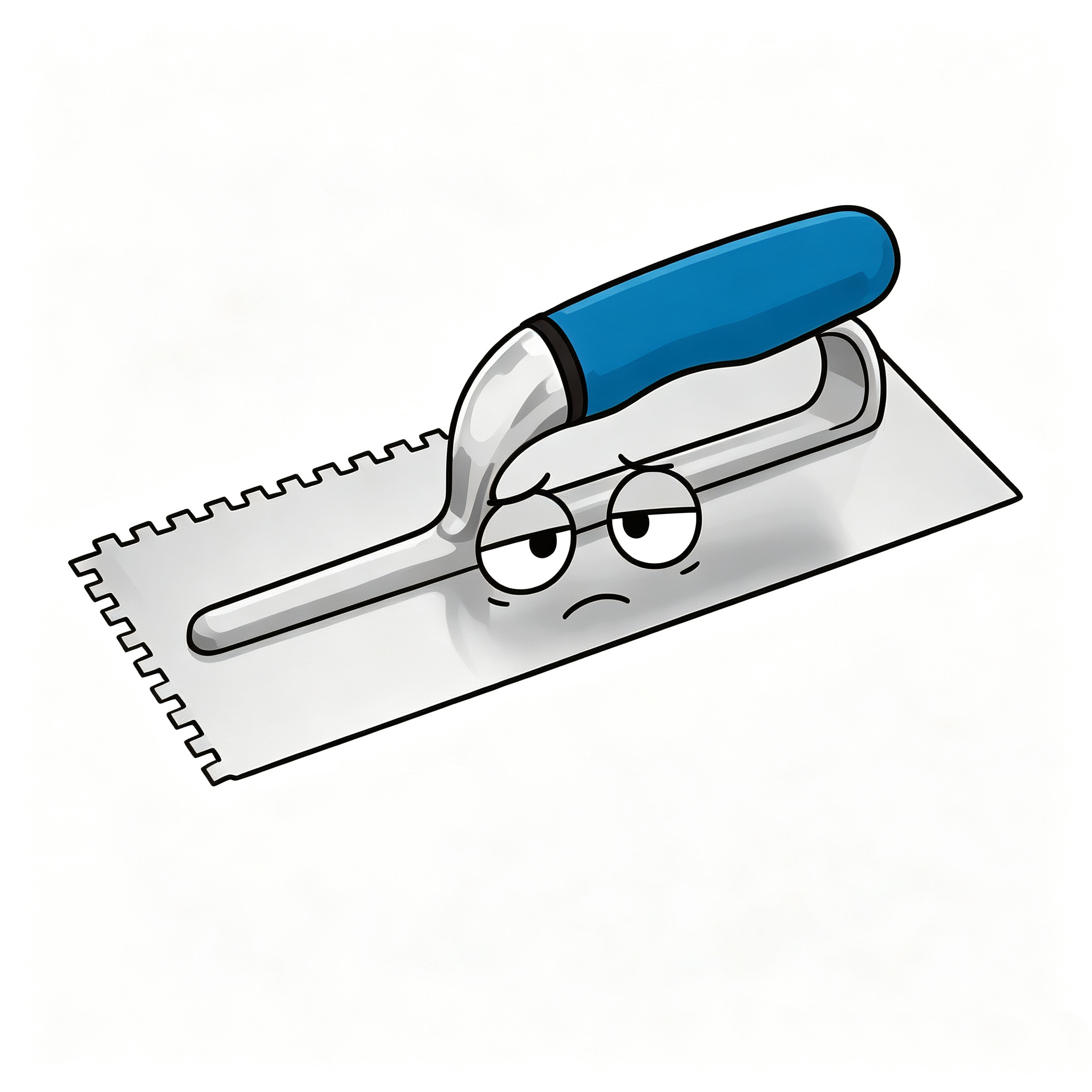 Griff, an illustrated the notched trowel