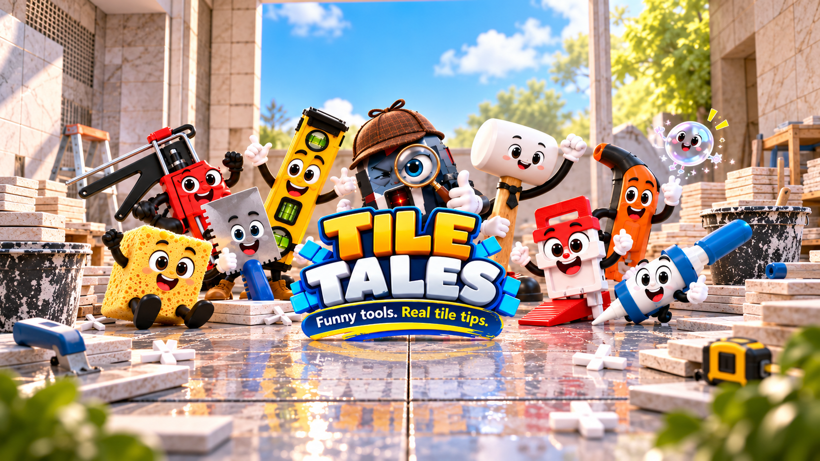 Tile Tales animated workshop artwork